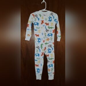 Hanna Andersson Multicolor Animal Print Sleeper Sz 3